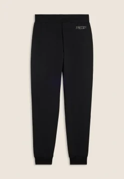 Freddy Pantaloni Sportivi con Polsini in Costina e Strass-Donna Pantaloni Sportivi