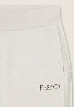 Freddy Pantaloni sportivi da donna con inserto in velluto-Donna Ginnastica|Pantaloni Sportivi