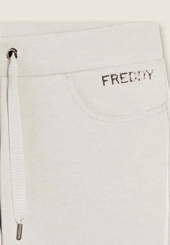 Freddy Pantaloni sportivi da donna con tasche interne e strass-Donna Ginnastica|Pantaloni Sportivi