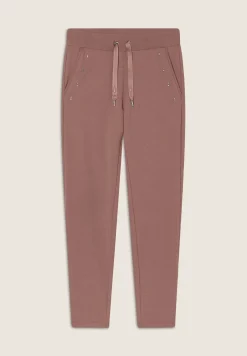 Freddy Pantaloni Sportivi Fondo Dritto con Dettagli in Strass-Donna Pantaloni Sportivi