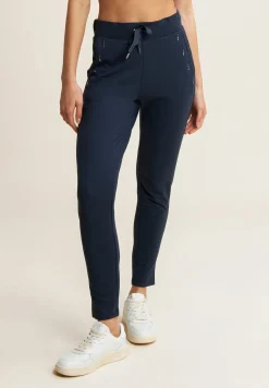 Freddy Pantaloni Sportivi Fondo Dritto con Dettagli in Strass-Donna Pantaloni Sportivi