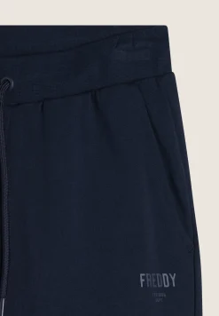 Freddy Pantaloni Sportivi Gamba Dritta con Vita Elasticizzata-Uomo Pantaloni Sportivi
