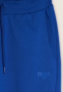 Freddy Pantaloni Sportivi in cotone con Polsini-Uomo Pantaloni Sportivi
