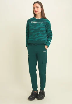 Freddy Pantaloni sportivi in felpa con tasconi laterali-Donna Fitness|Pantaloni Sportivi