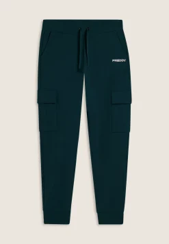 Freddy Pantaloni sportivi in felpa con tasconi laterali-Donna Fitness|Pantaloni Sportivi