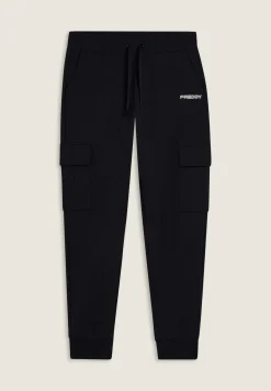 Freddy Pantaloni sportivi in felpa con tasconi laterali-Donna Fitness|Pantaloni Sportivi