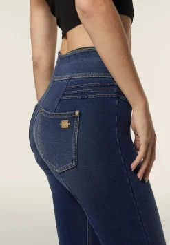 Freddy Pantaloni Vita Media in jersey denim con cuciture decorative-Donna Jeans E Pantaloni|Tutti I Pantaloni