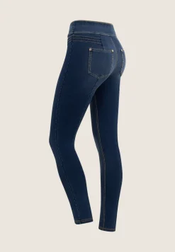 Freddy Pantaloni Vita Media in jersey denim con cuciture decorative-Donna Jeans E Pantaloni|Tutti I Pantaloni