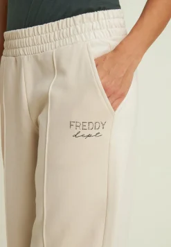 Freddy Pantaloni wide leg con cucitura centrale decorativa-Donna Ginnastica|Pantaloni Sportivi