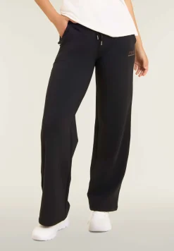 Freddy Pantaloni wide leg da donna con logo in strass bicolore-Donna Ginnastica|Pantaloni Sportivi