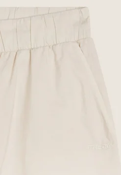 Freddy Pantaloni wide leg in cotone navetta con ricami Sangallo-Donna Pantaloni Sportivi