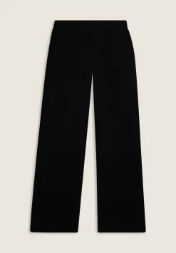 Freddy Pantaloni wide leg in felpa garzata e inserti a trecce-Donna Pantaloni Sportivi