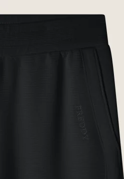 Freddy Pantaloni wide leg in felpa di viscosa a costine-Donna Pantaloni Sportivi