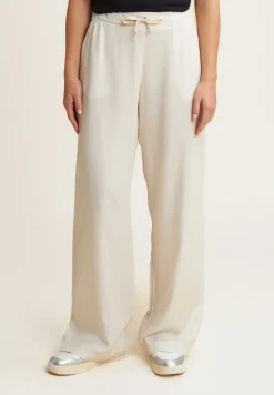 Freddy Pantaloni wide leg in Twill di Lyocell-Donna Pantaloni Sportivi