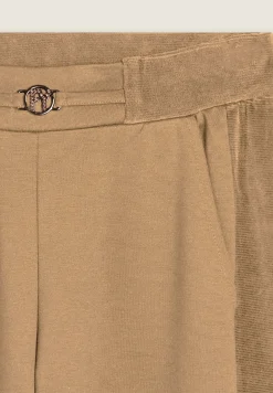 Freddy Pantaloni wide leg in viscosa con dettagli in ciniglia-Donna Pantaloni Sportivi