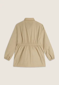 Freddy Parka donna collo alto in nylon con zip ed elastico in vita-Donna Giacche