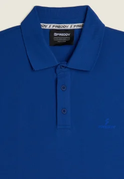 Freddy Polo in Piquet con Colletto Classico-Uomo T-shirts E Polo