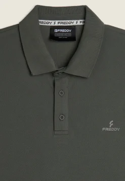 Freddy Polo in Piquet con Colletto Classico-Uomo T-shirts E Polo