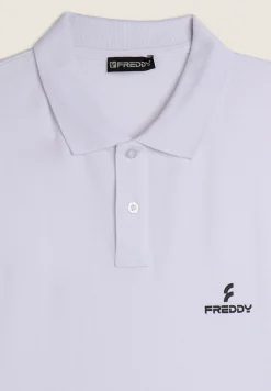 Freddy Polo Uomo in Piquet di Cotone 100% con Logo-Uomo T-shirts E Polo