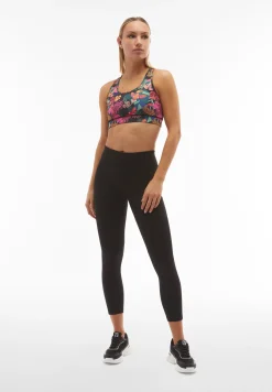 Freddy Reggiseno sportivo a sostegno medio stampa tropicale-Donna Padel|Pilates