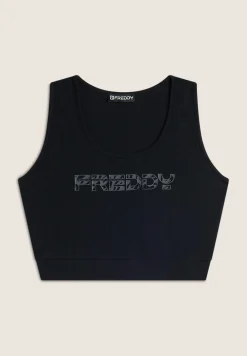 Freddy Reggiseno sportivo con sostegno medio e logo floreale-Donna Pilates|Ginnastica