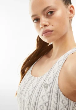 Freddy Reggiseno sportivo con stampa fotografica effetto tricot-Donna Padel|Pilates