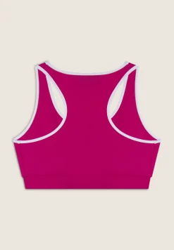 Freddy Reggiseno Sportivo con Supporto Medio e bordature a contrasto-Donna Padel|Pilates