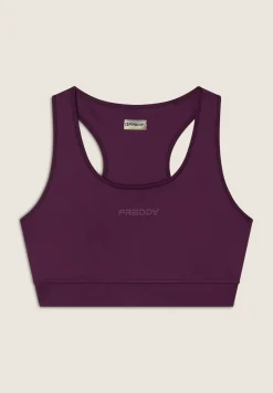 Freddy Reggiseno sportivo supporto medio con logo glitter-Donna Padel|Pilates
