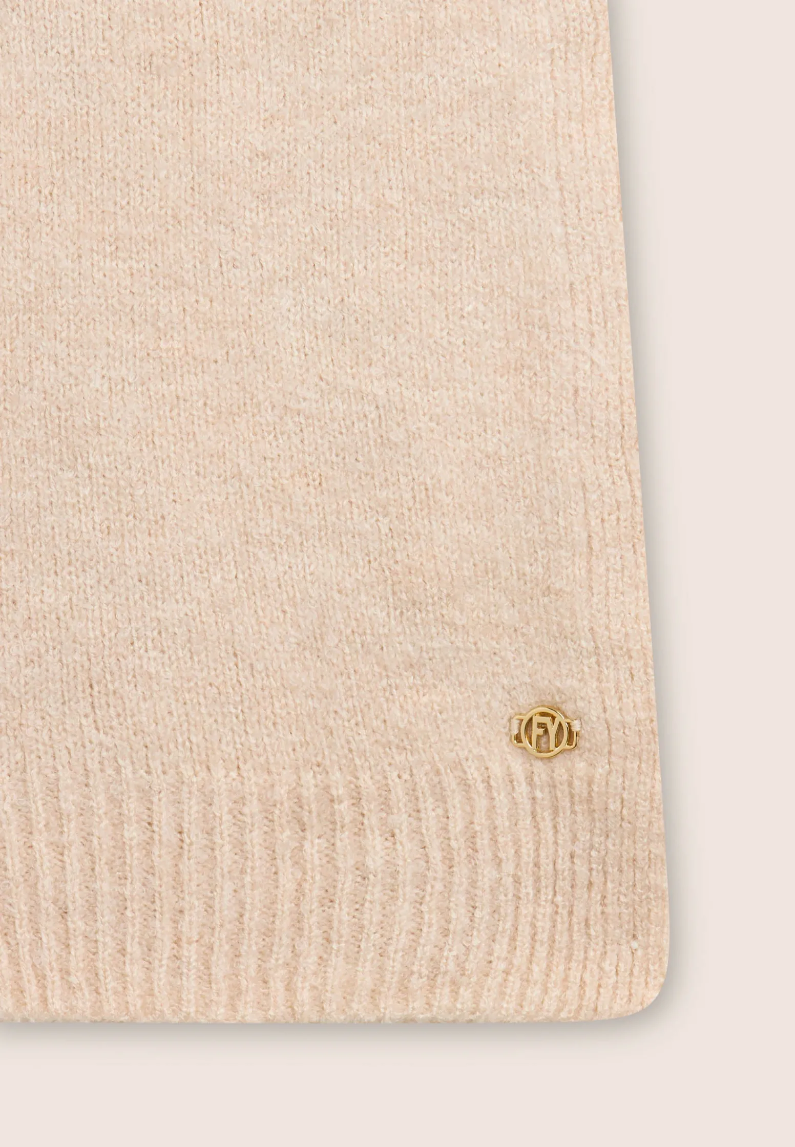Freddy Sciarpa bouclé effetto lana con logo FY dorato-Donna Accessori Sportivi