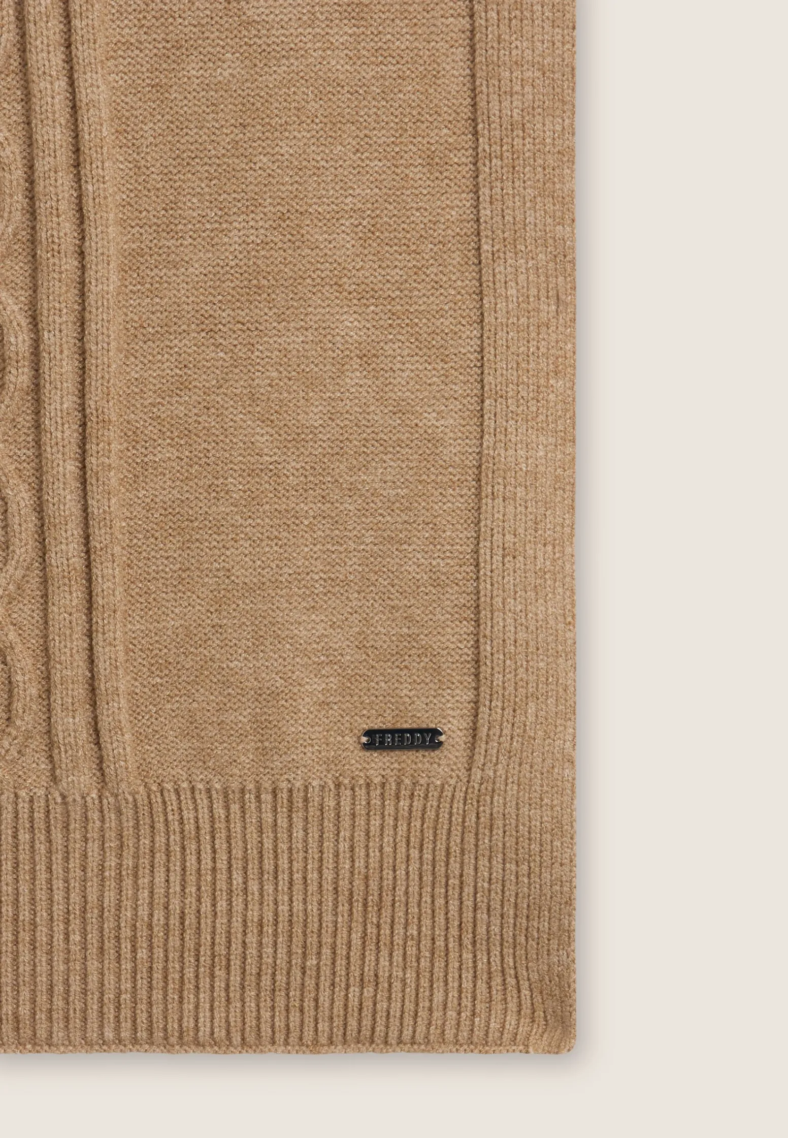 Freddy Sciarpa in maglia con treccia centrale decorativa-Donna Accessori Sportivi