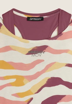 Freddy Set T-shirt Cropped multicolore e Canotta-Donna T-shirts