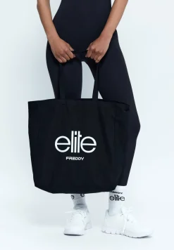 Freddy Shopper Unisex Elite x in Canvas Nero-Donna Borse E Zaini|Borse E Zaini