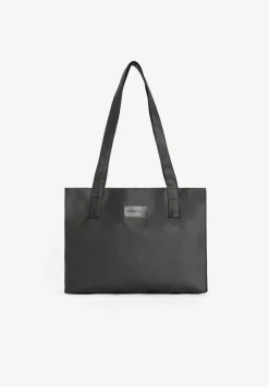 Freddy Shopping bag in similpelle con logo applicato-Donna Borse E Zaini