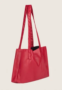 Freddy Shopping bag in similpelle con logo applicato-Donna Borse E Zaini