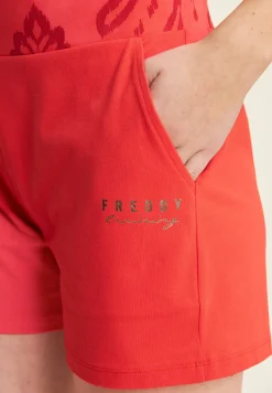 Freddy Short sportivi con fascia in vita floreale-Donna Ginnastica|Shorts