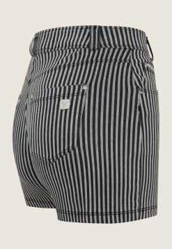 Freddy Shorts donna in denim a righe vita regular design 5 tasche-Donna Tutti I Pantaloni|Jeans E Pantaloni