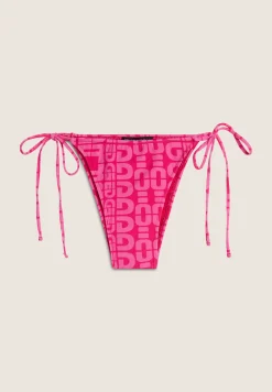 Freddy Slip bikini con logo all over e chiusura a laccetti-Donna Costumi Da Bagno