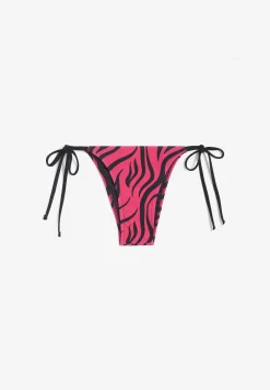 Freddy Slip bikini stampa zebrata con chiusura a laccetti-Donna Costumi Da Bagno