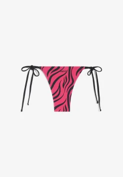 Freddy Slip bikini stampa zebrata con chiusura a laccetti-Donna Costumi Da Bagno