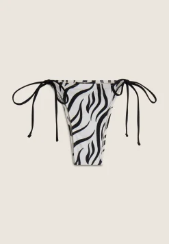 Freddy Slip bikini stampa zebrata con chiusura a laccetti-Donna Costumi Da Bagno