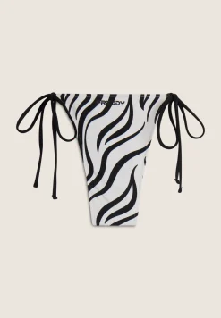 Freddy Slip bikini stampa zebrata con chiusura a laccetti-Donna Costumi Da Bagno