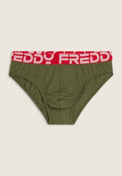 Freddy Slip Uomo con Elastico Jacquard Colorato e Maxi Logo-Uomo Underwear