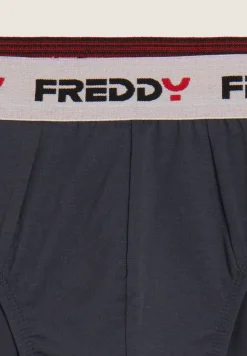 Freddy Slip Uomo con Elastico Jacquard a Contrasto e Logo-Uomo Underwear