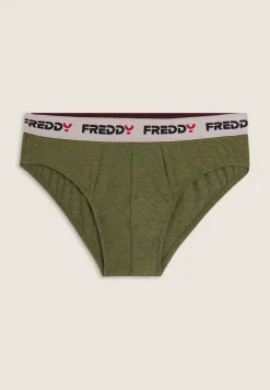 Freddy Slip Uomo con Elastico Jacquard a Contrasto e Logo-Uomo Underwear