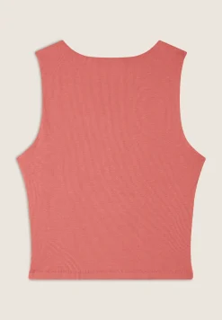 Freddy Top a costine stretch con scollo asimmetrico-Donna Top E Canotte