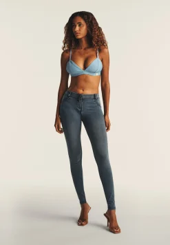 Freddy Top a triangolo in similpelle laminata-Donna Top E Canotte