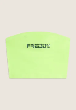 Freddy Top Bambina Senza Spalline con Logo e Strass- Top E Canotte