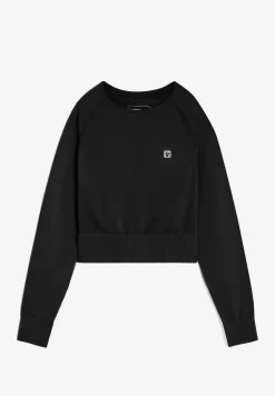 Freddy Top corto a manica lunga in tessuto seamless-Donna Padel|Pilates