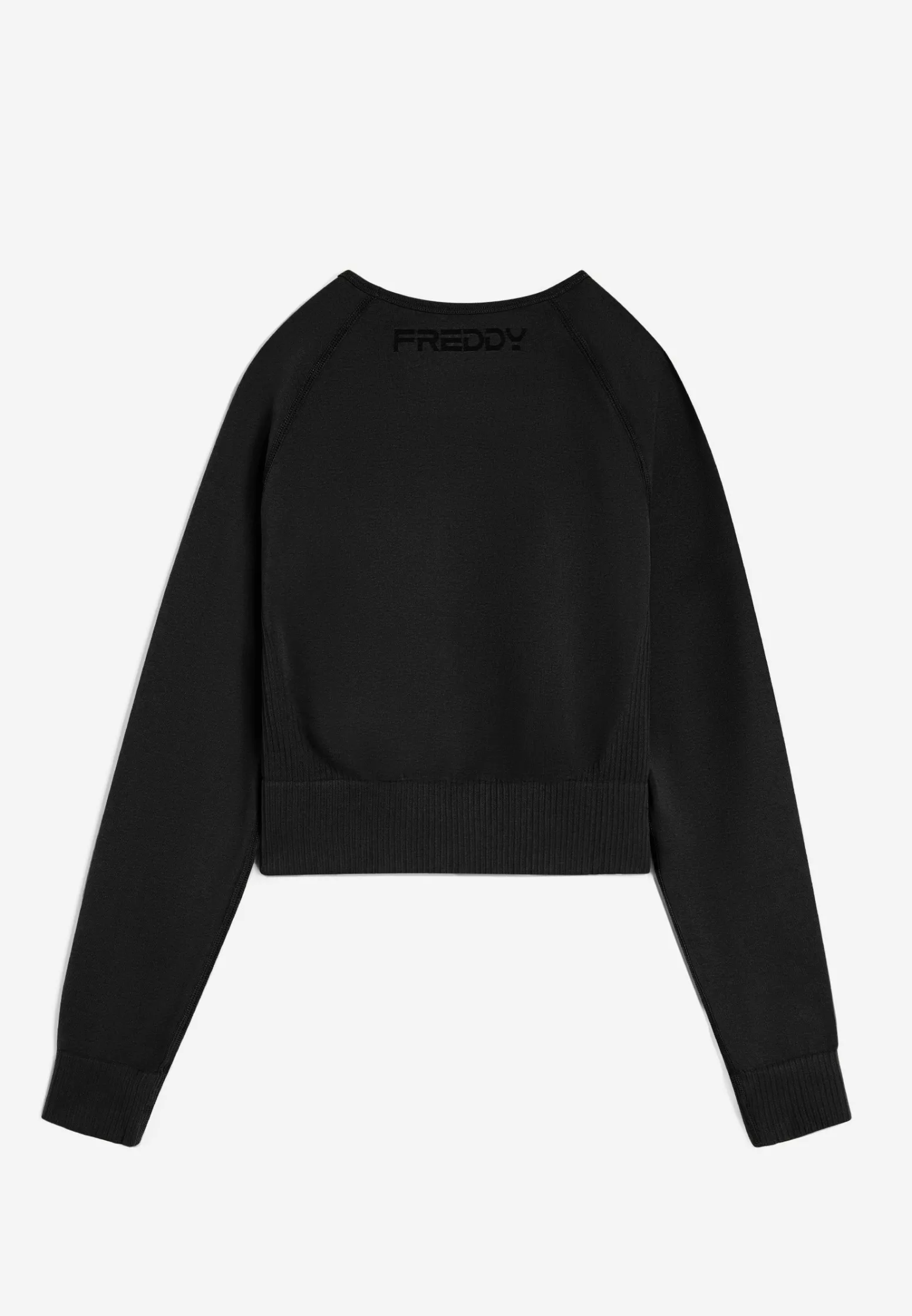Freddy Top corto a manica lunga in tessuto seamless-Donna Padel|Pilates