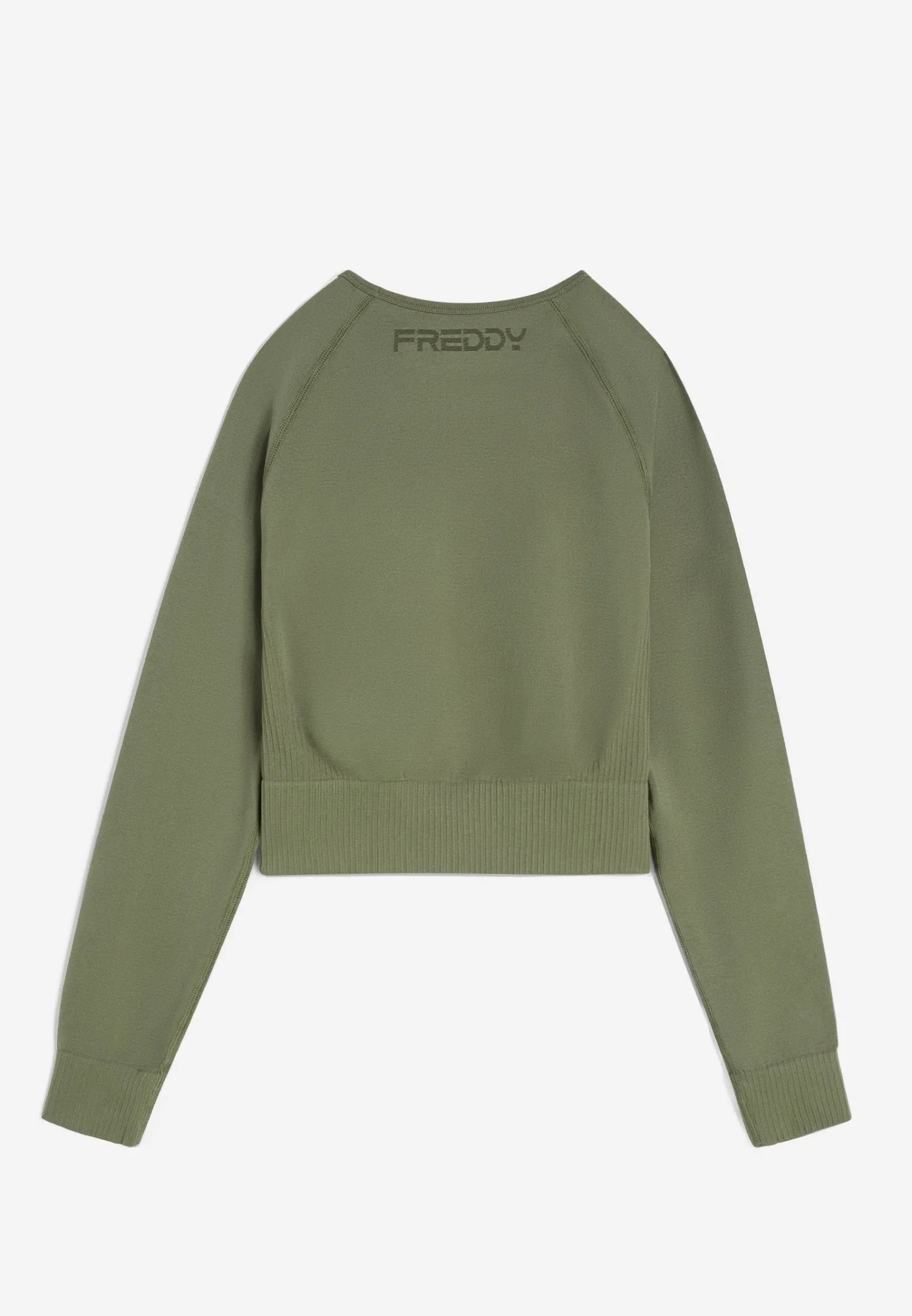 Freddy Top corto a manica lunga in tessuto seamless-Donna Padel|Pilates